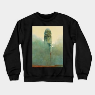 Beksinski - Architectures in paintings Crewneck Sweatshirt